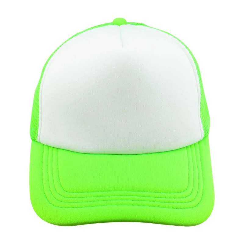 Gorra de Malla Color Verde Neón